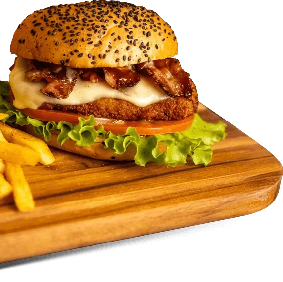 Hamburguesa con papas Los Verdes